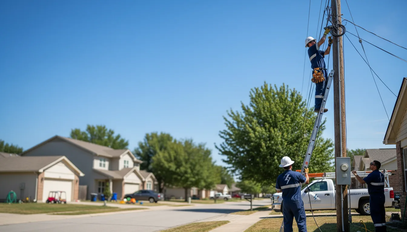 Residential electrician providing installation services in Lebanon, IL